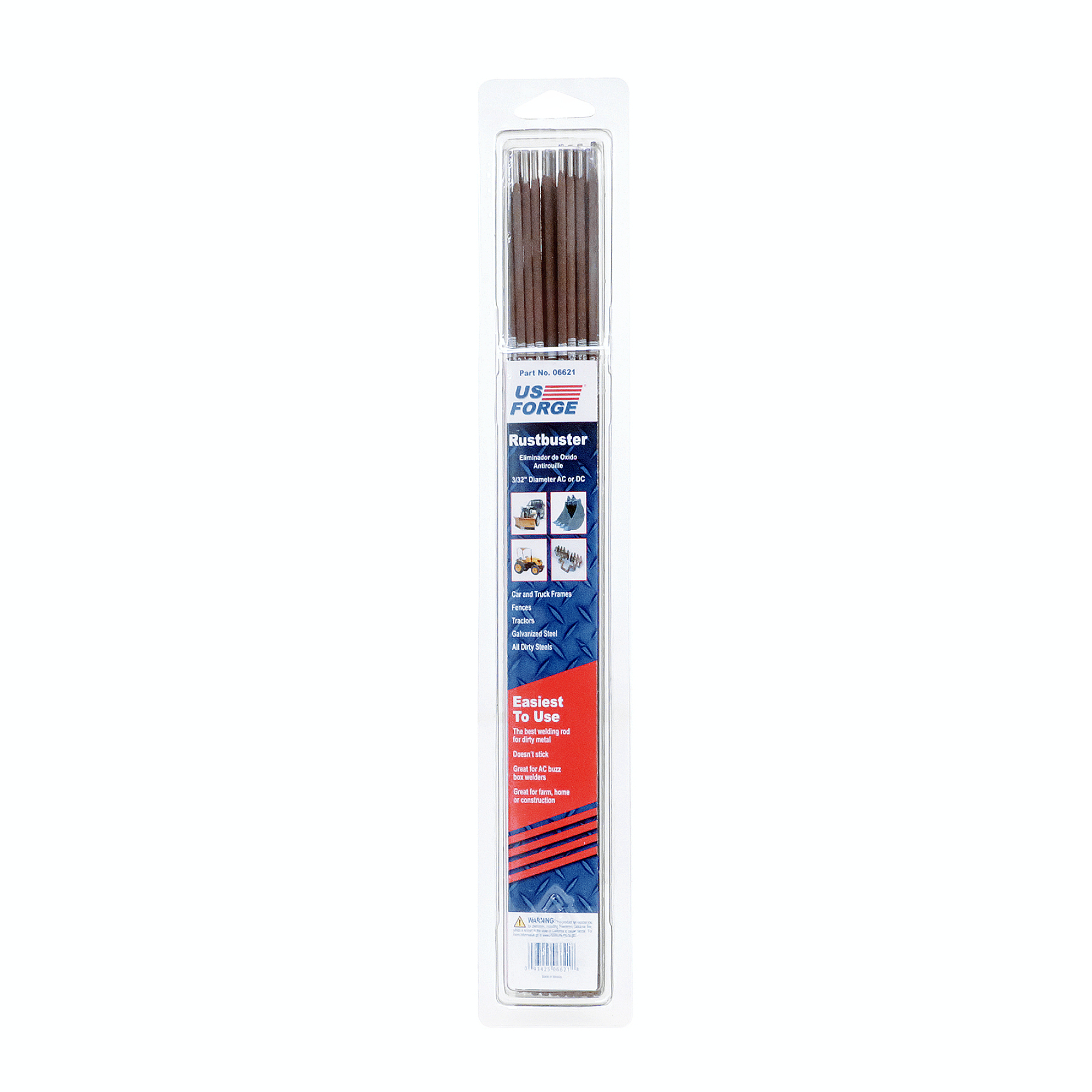 US Forge® 3/32" Rustbuster Electrode for Dirty or Rusty Welds - 0.8 lbs, Model# 6621